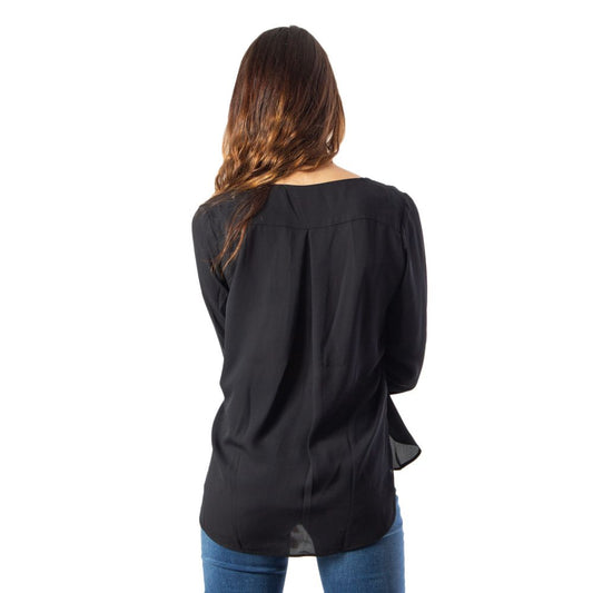 Vila Clothes Black Polyester Sweater