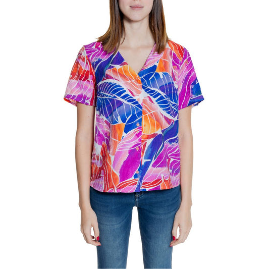 Vila Clothes Multicolor Viscose Shirt