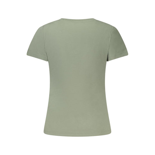 Pepe Jeans Green Cotton Tops & T-Shirt