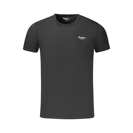 Pepe Jeans Black Cotton T-Shirt