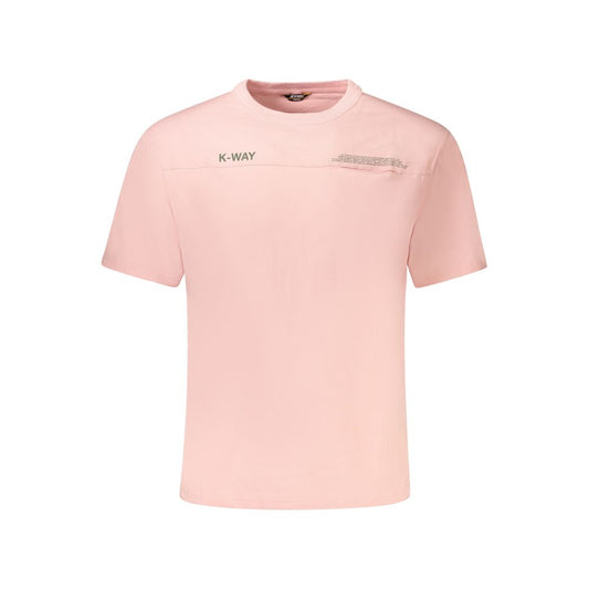 K-WAY Pink Cotton T-Shirt