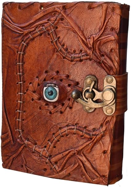 Handmade Leather Travel Journal – Brown Hocus Pocus Book of Shadows