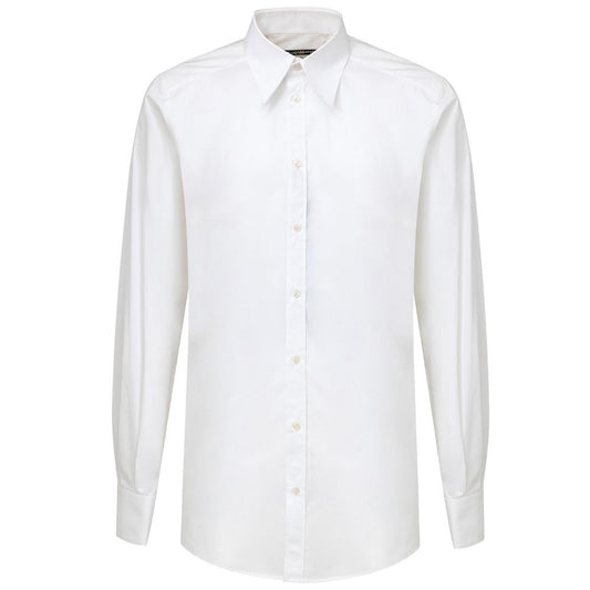 Camisa blanca de algodón Dolce &amp; Gabbana