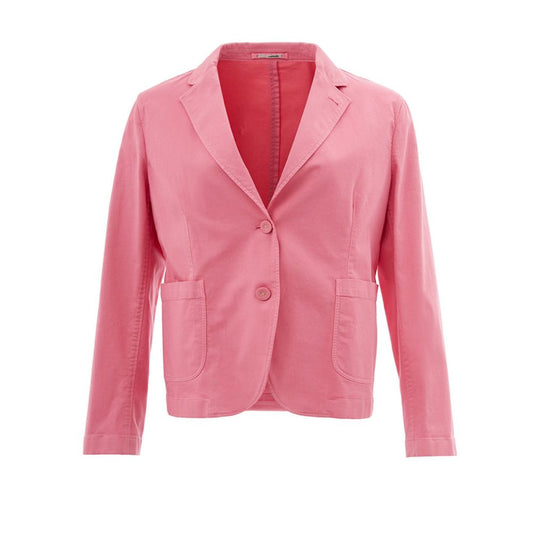 Chaqueta elegante de algodón rosa Lardini para ella