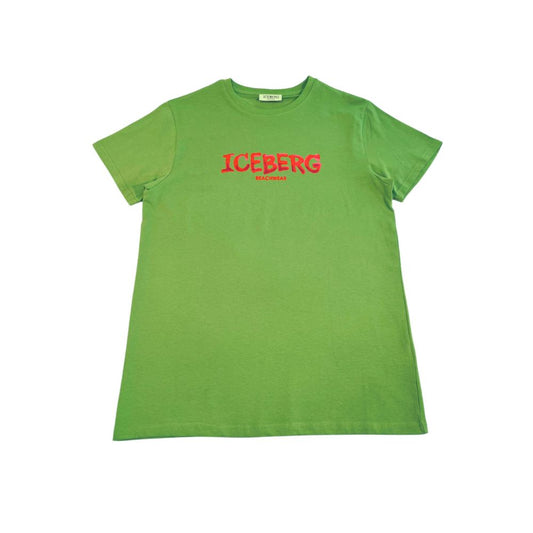 Camiseta de algodón verde iceberg