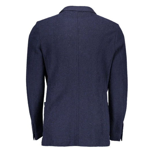 Gant Blue Wool Men Jacket