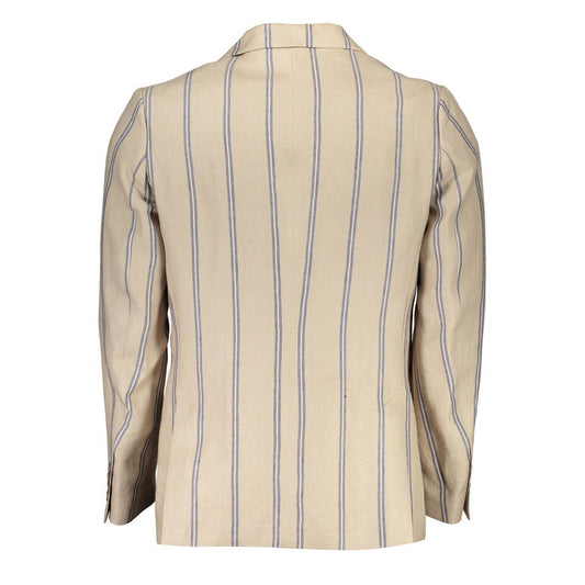 Gant Beige Linen Men Jacket
