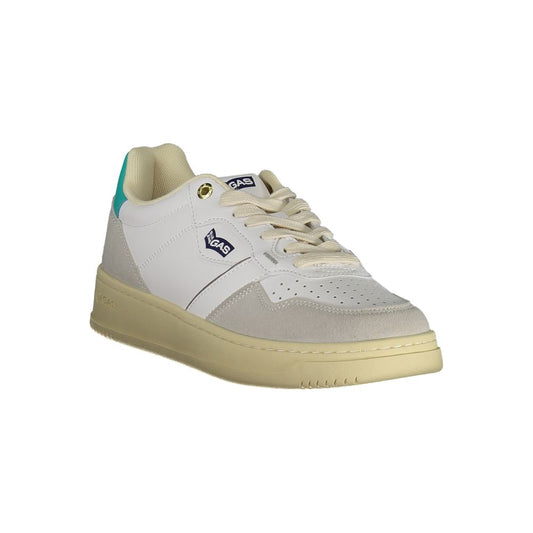 Gas White Artificial Leather Women Sneaker