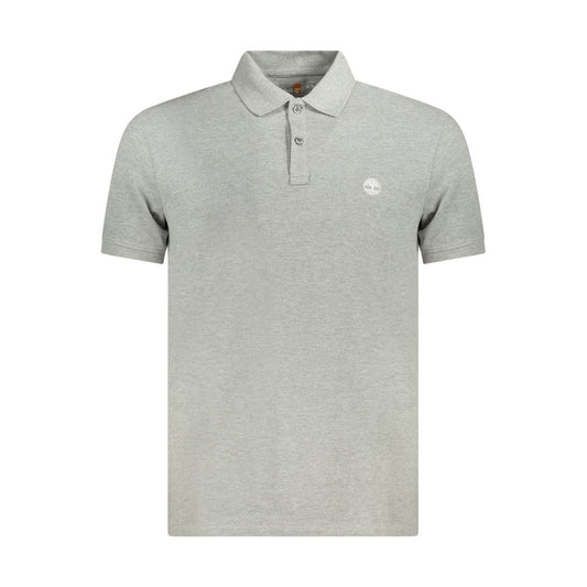 Timberland Gray Cotton Polo Shirt