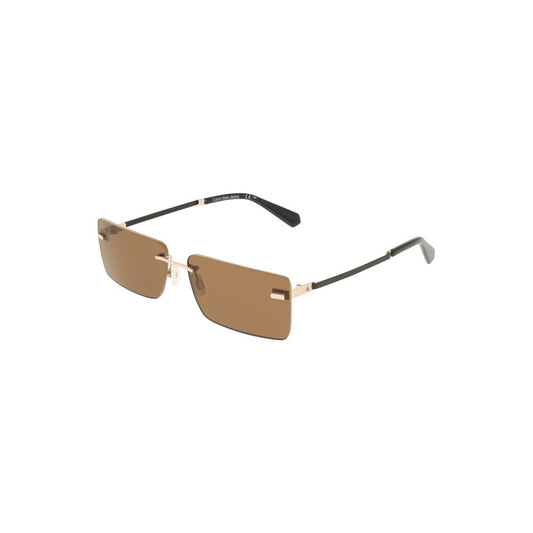 Calvin Klein Beige Metal Women Sunglass
