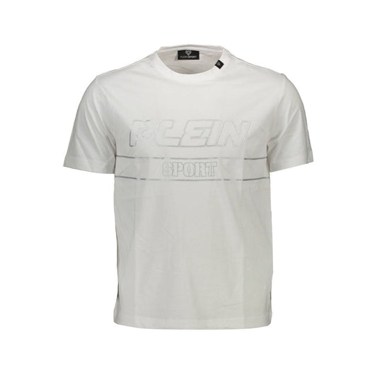 Camiseta blanca de algodón Plein Sport para hombre