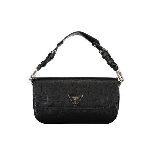 Bolso de mano negro de polietileno Guess Jeans