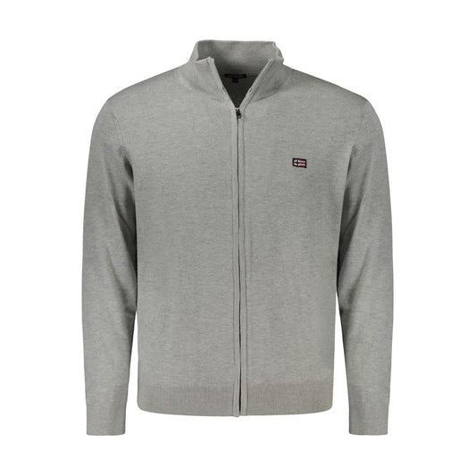 Norway 1963 Brown Polyester Men Cardigan