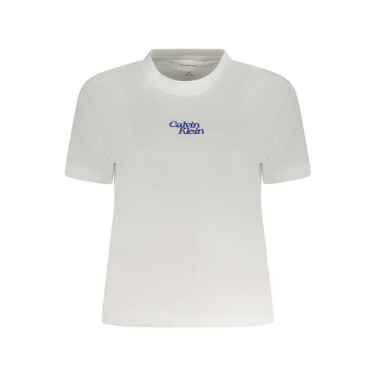 Calvin Klein White Cotton Women T-Shirt
