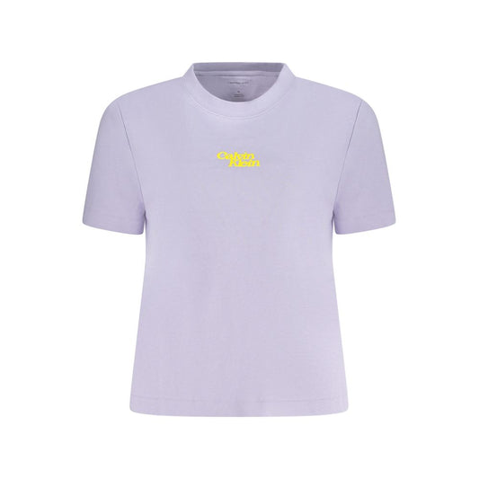 Calvin Klein Purple Cotton Women T-Shirt