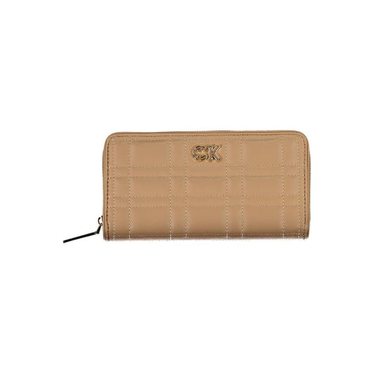 Cartera de poliéster beige de Calvin Klein