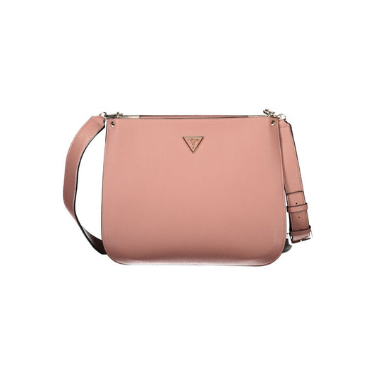 Bolso de polietileno rosa Guess Jeans