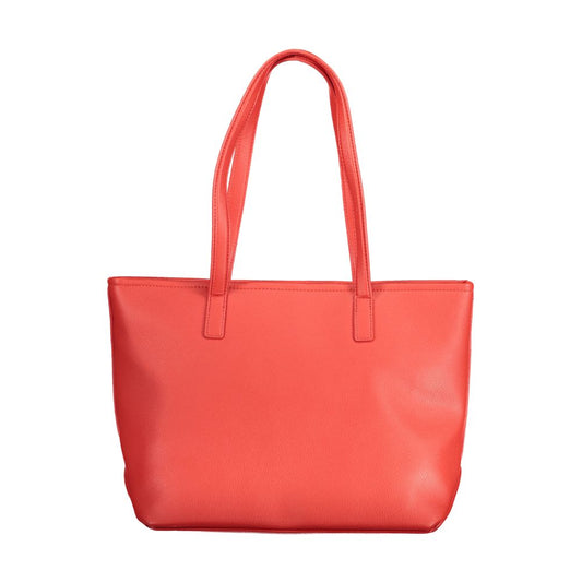 Bolso de mano Valentino Bags de polietileno rojo