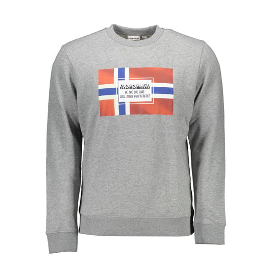 Napapijri Gray Cotton Sweater