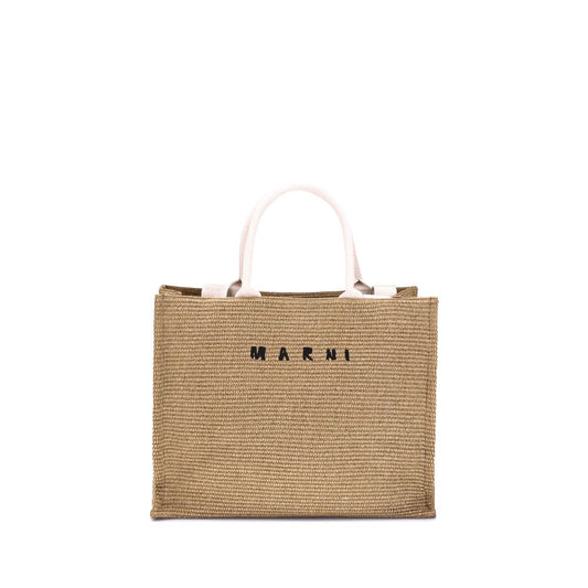 Marni Raffia-effect Tote Bag