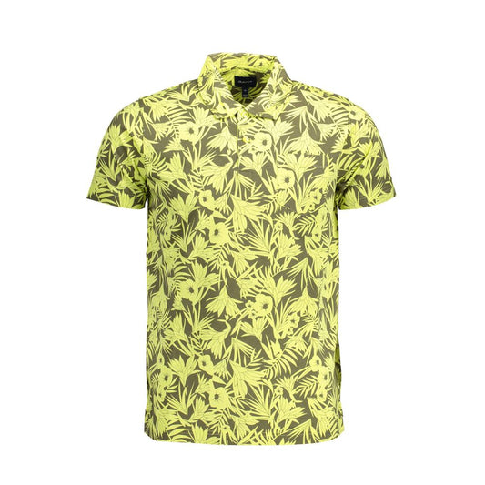 Polo de algodón amarillo Gant
