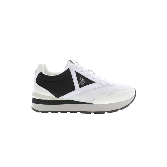 U.S. POLO ASSN. White Polyester Sneaker