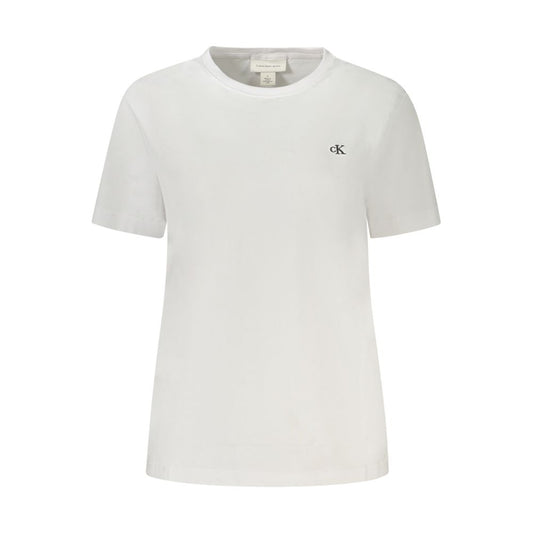 Calvin Klein White Cotton Tops & T-Shirt