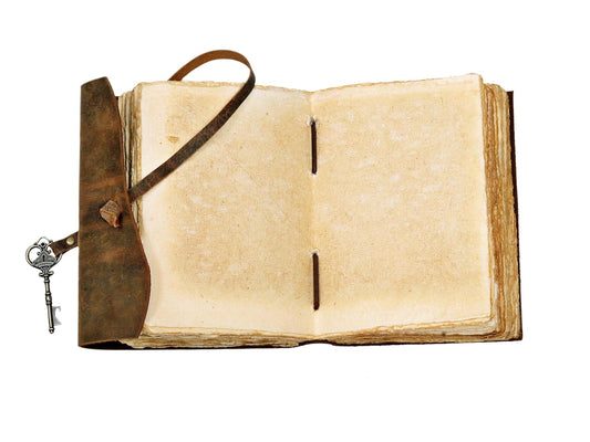 Compass Vintage Leather Journal Antique - Notebook & Diary