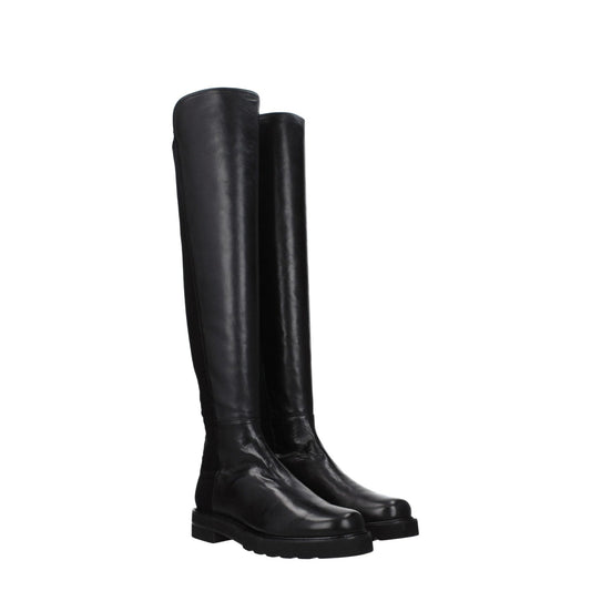 Stuart Weitzman Black Leather Boot