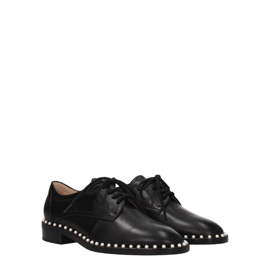 Stuart Weitzman Black Leather Oxfords And Derby