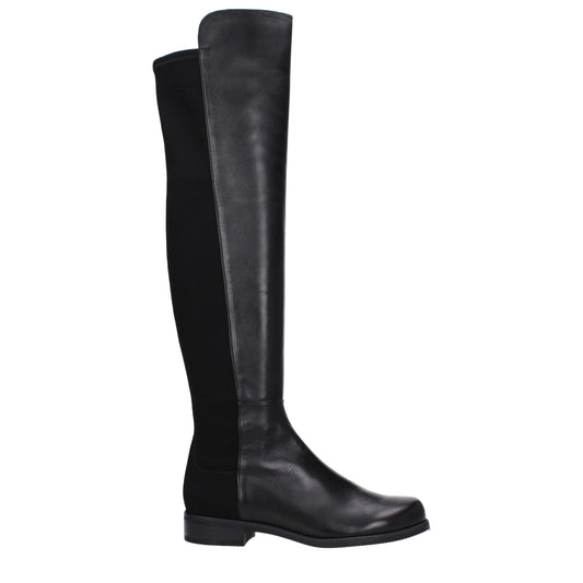 Stuart Weitzman Black Leather Boot