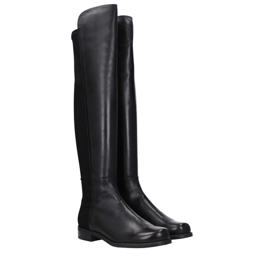 Stuart Weitzman Black Leather Boot