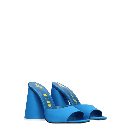 The Attico Light Blue Satin Sandal