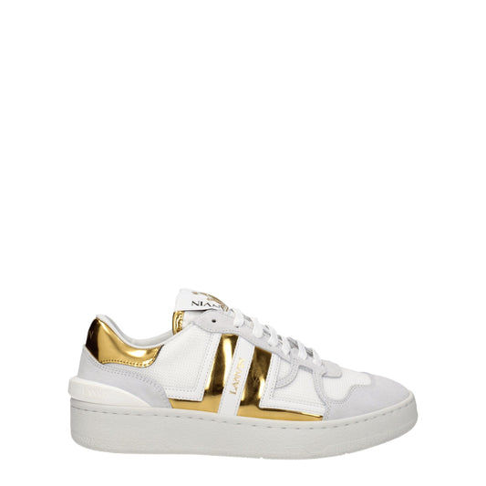 Lanvin White Fabric Sneakers