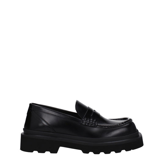 Dolce & Gabbana Black Leather Loafer