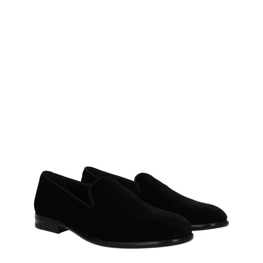 Dolce & Gabbana Black Velvet Loafer