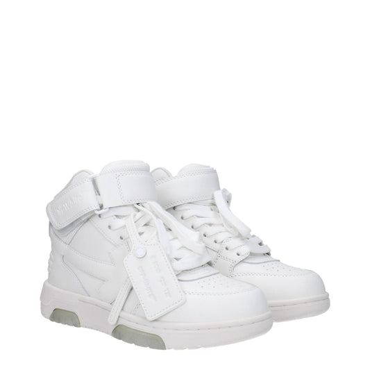 Off-White White Leather Sneakers