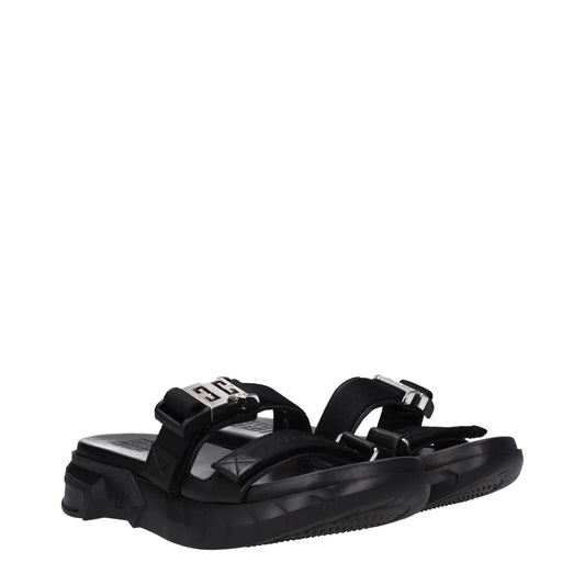 Givenchy Black Fabric Slipper