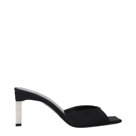 The Attico Black Satin Sandal