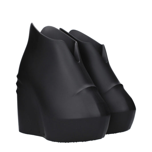 Givenchy Black Cotton Wedge