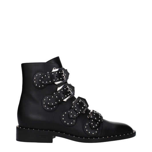 Givenchy Black Leather Ankle