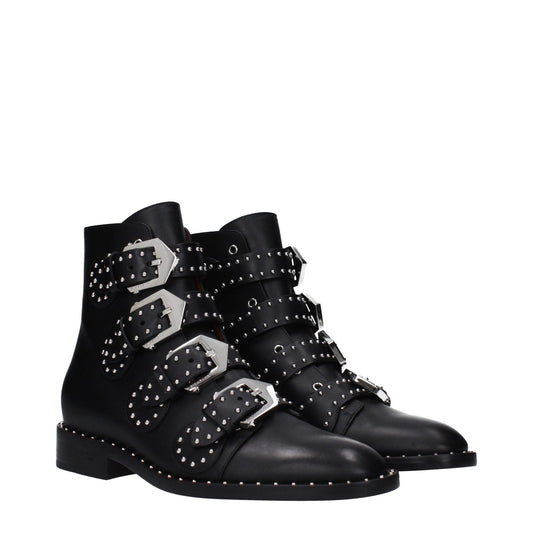 Givenchy Black Leather Ankle