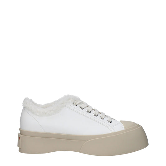 Marni White Leather Sneakers