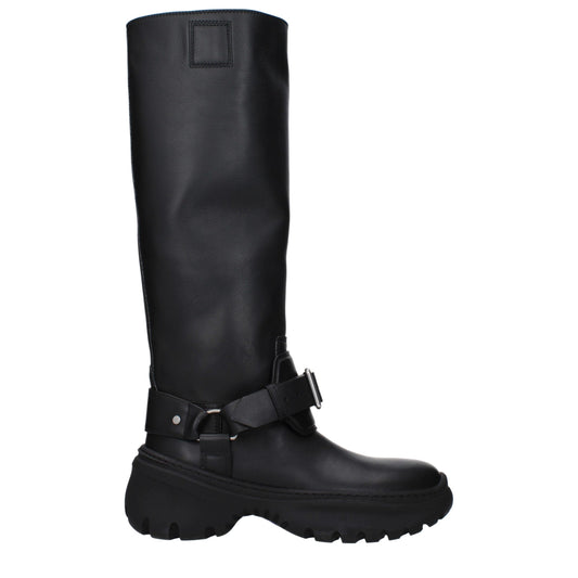 Burberry Black Leather Boot