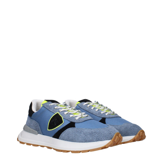 Philippe Model Blue Fabric Sneakers