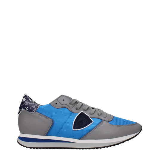 Philippe Model Blue Fabric Sneakers