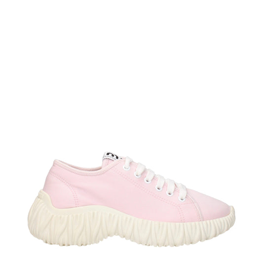 Miu Miu Pink Fabric Sneakers