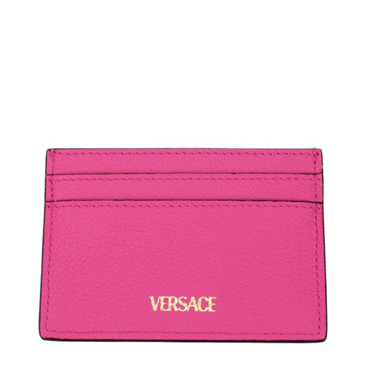 Versace Pink Leather Cardholder