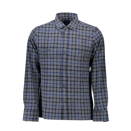 Camisa de algodón azul Gant