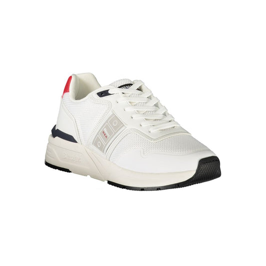 Blauer White Polyester Sneaker